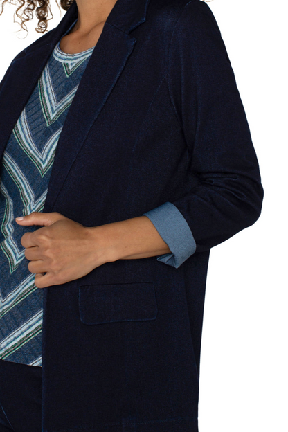 Boyfriend Blazer- Indigo Rinse