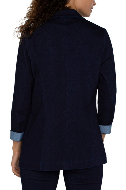 Boyfriend Blazer- Indigo Rinse