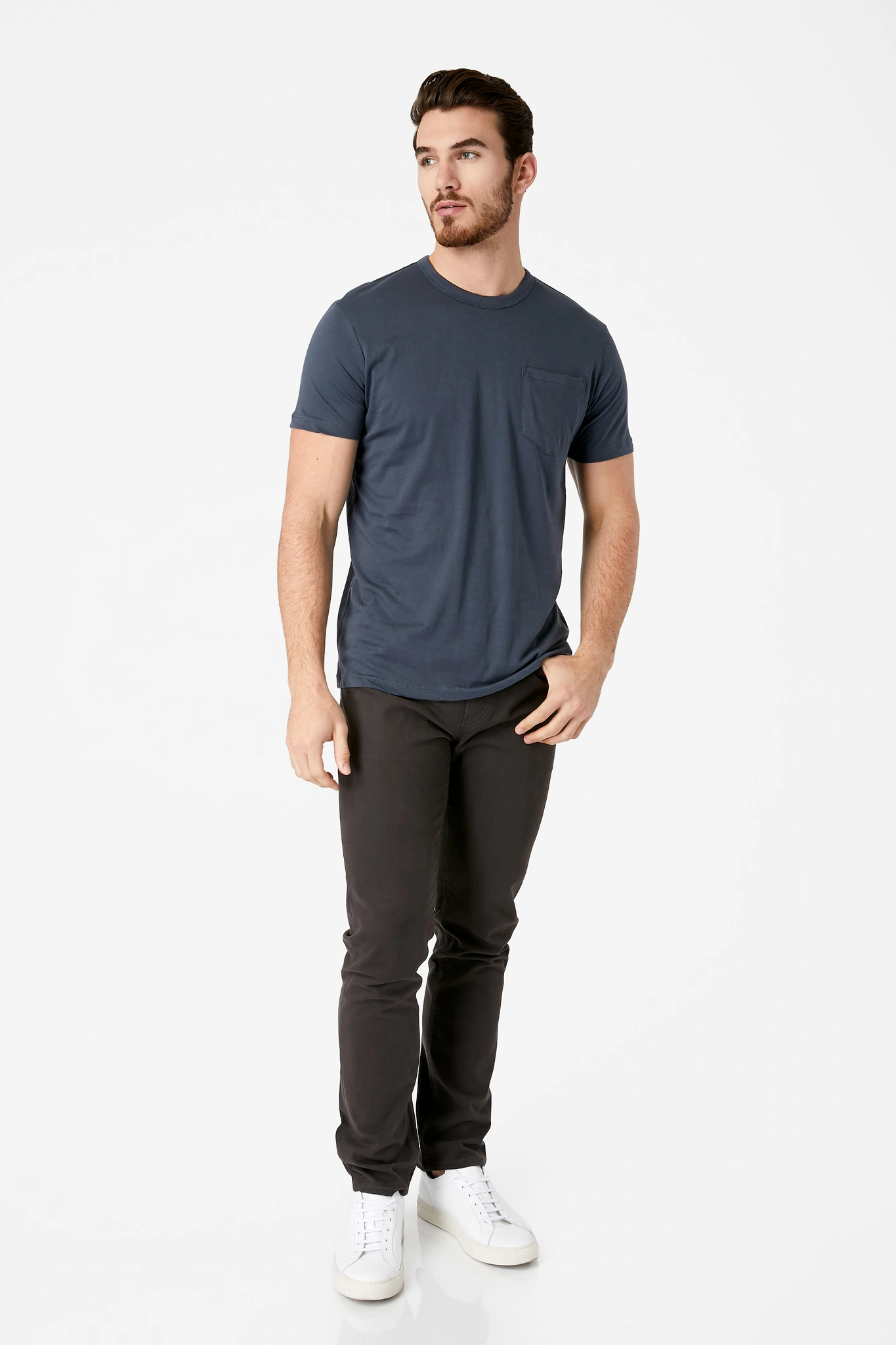 Anthology Supima Pocket T-Shirt - Carbon