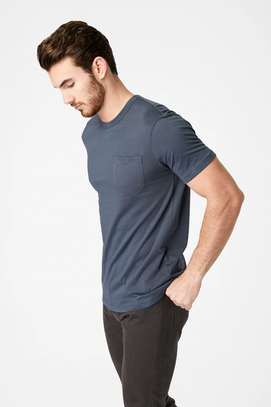 Anthology Supima Pocket T-Shirt - Carbon