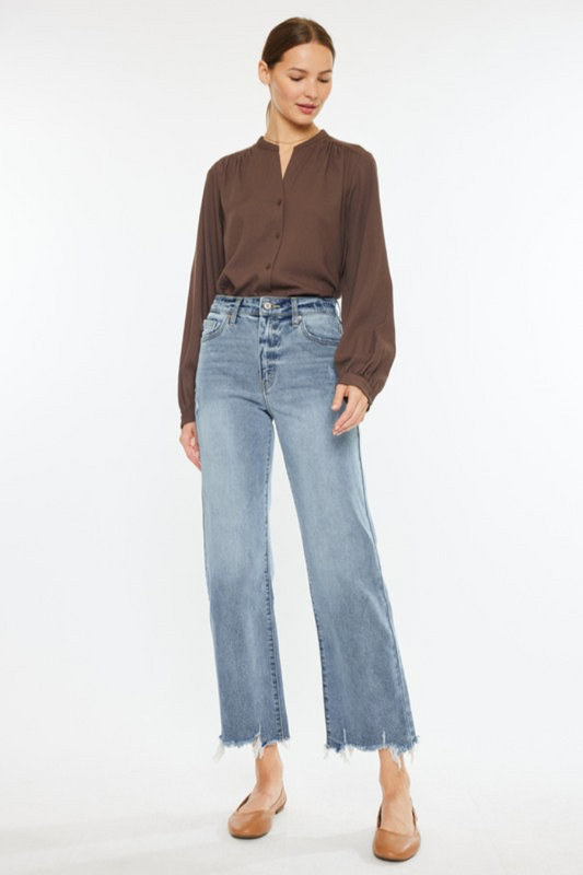 Slim Wide Leg Jeans