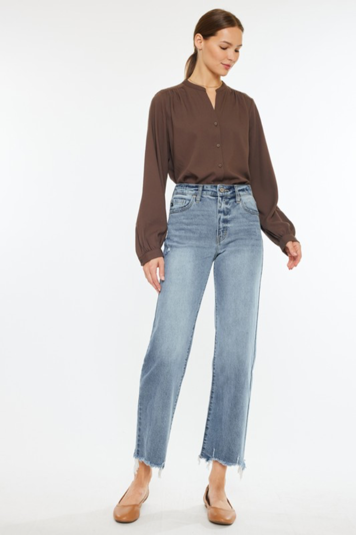 Slim Wide Leg Jeans