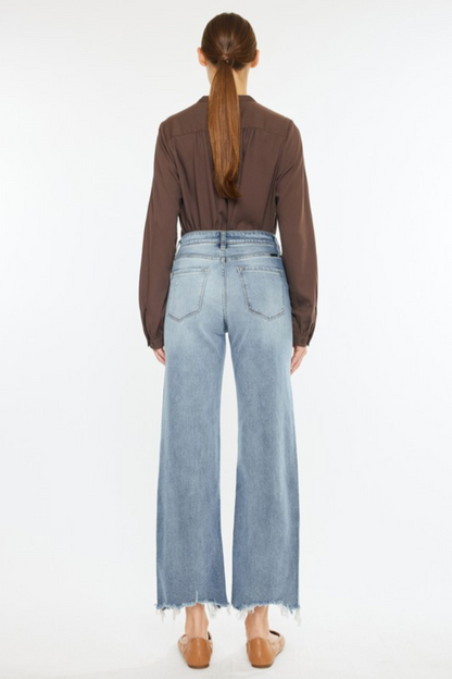 Slim Wide Leg Jeans