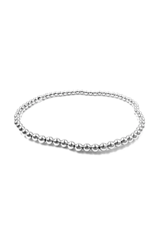 3MM STERLING SILVER KARMA WATERPROOF BRACELET 7"