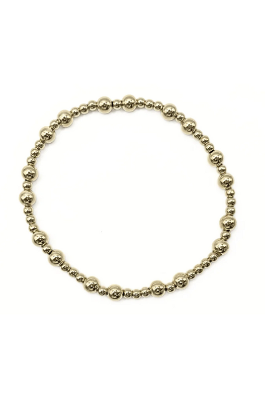THE CHARLESTON COLLECTION 14K GOLD-FILLED 3mm5 BEADED BRACELETS