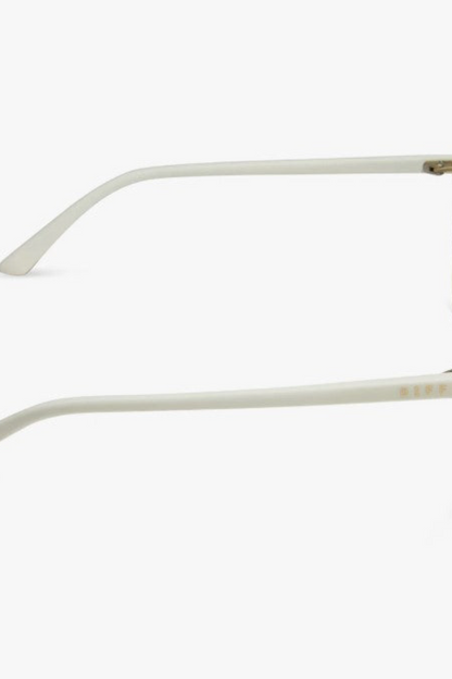 Tosca II Matte White + Pink Rush Mirror Sunglasses
