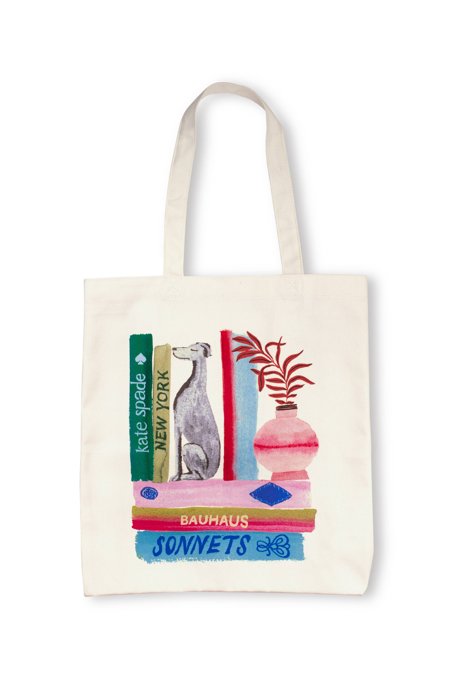Canvas Book Tote, Bookshelf