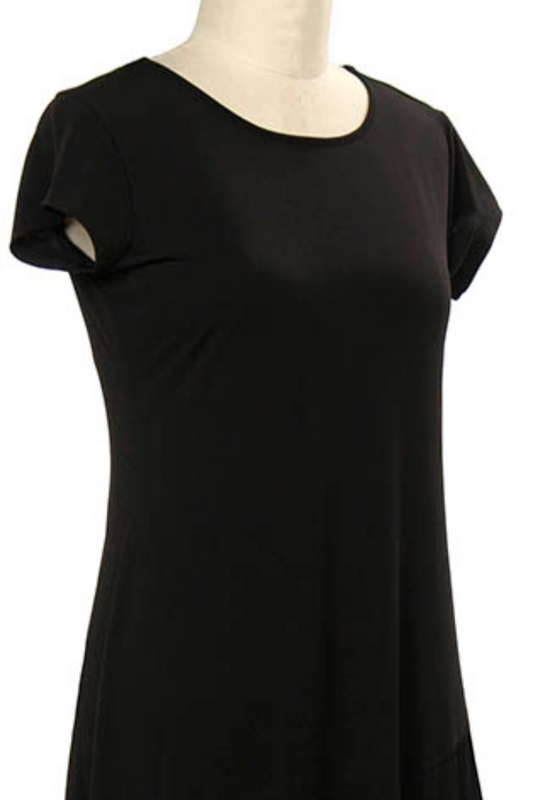 Cap Slv Solid Dress