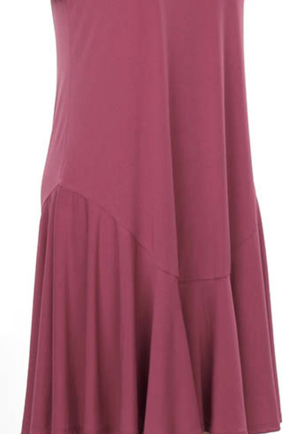 SS Ronin Solid Drape Neck Dress