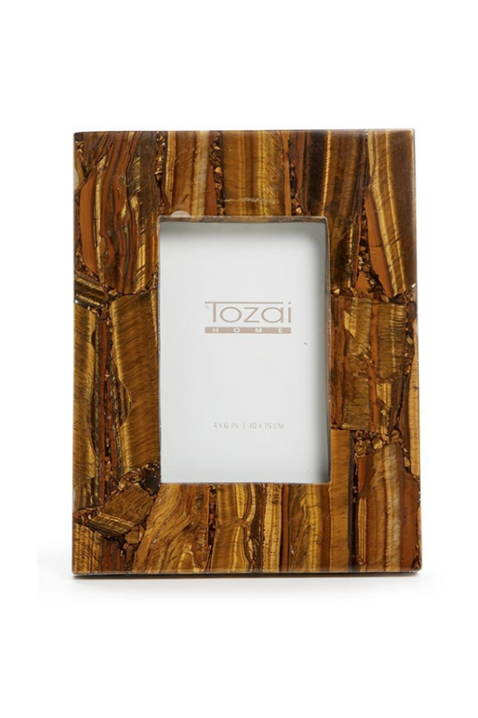 TIGER EYE PHOTO FRAME 4X6