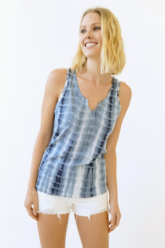 Tie Dye V Neck Tank