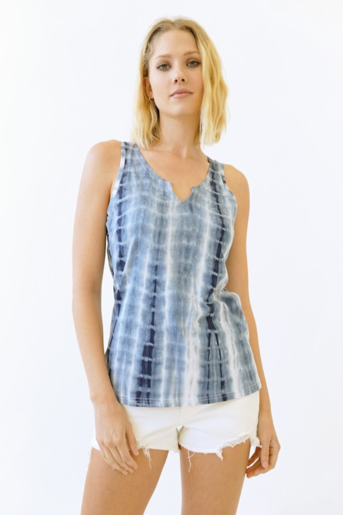Tie Dye V Neck Tank