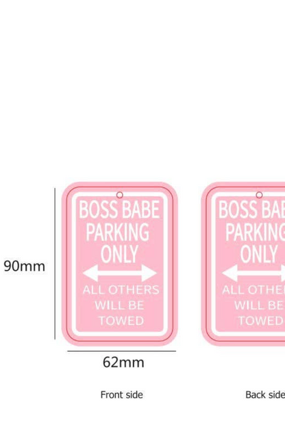 Boss Babe Parking Car Air Freshener