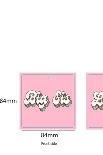 Big Sis Lil Sis Car Air Freshener