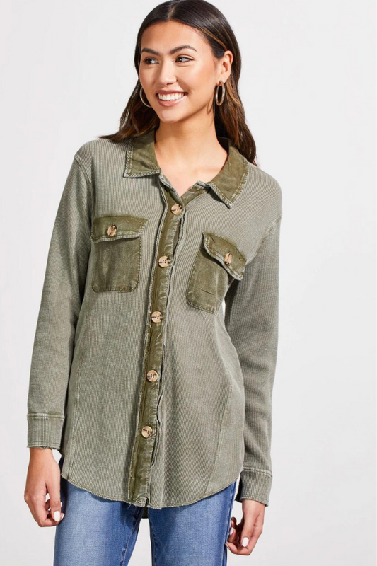 Vintage Wash Cotton Shacket