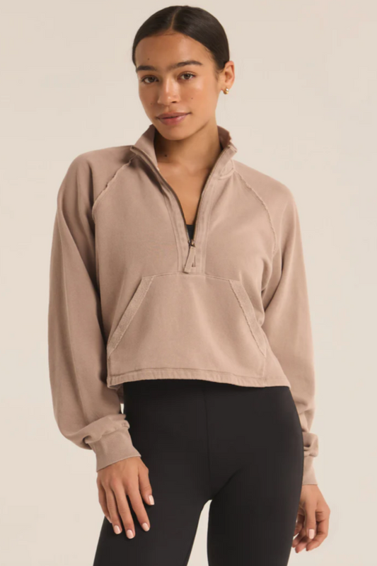 ON THE RUN HALF ZIP SWEATSHIRT