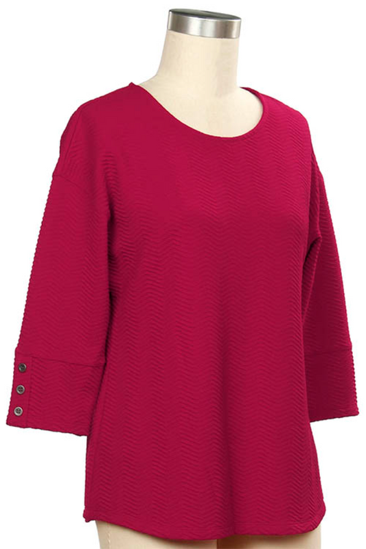 3/4 Slv Keira Novelty Top