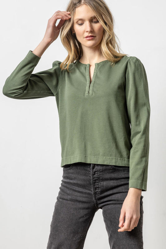 Split Neck Hook & Eye Top