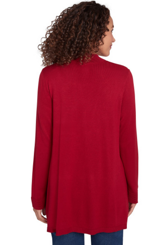 CARDIGAN OPEN FRONT LS