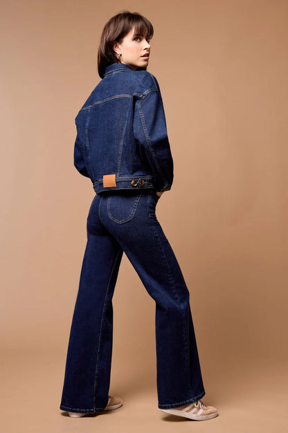 Brooke High Rise Palazzo Jean - Dk. Denim