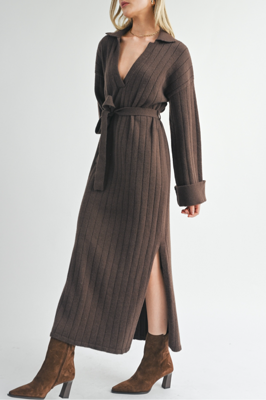 SWEATER MIDI DRESS