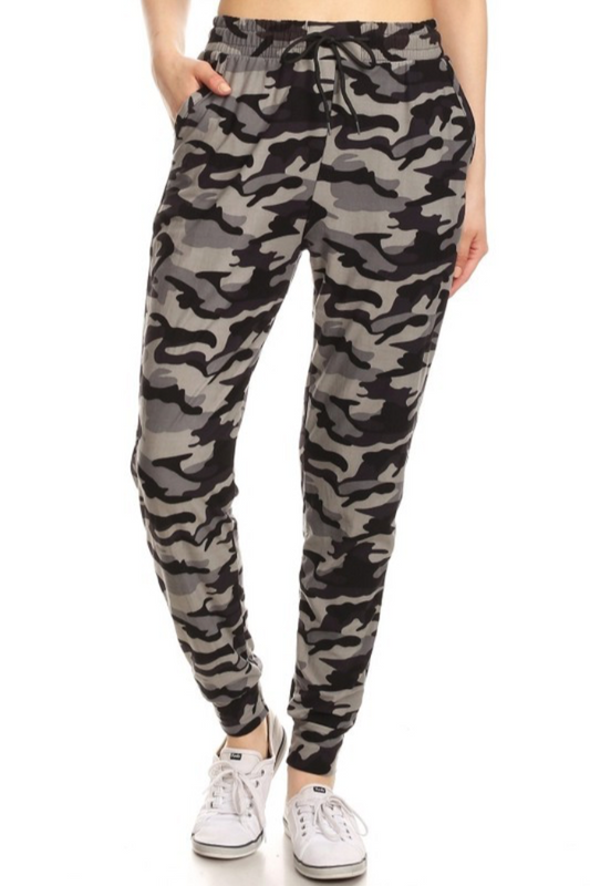 Army Print Joggers