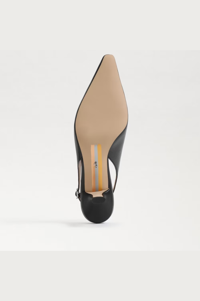 Bianka Slingback Pump - Black Leather