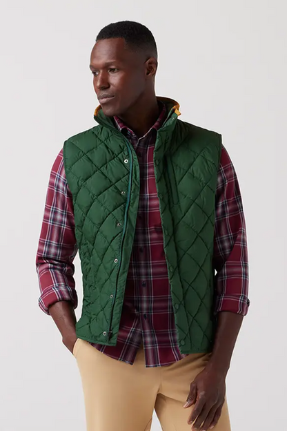Belmot Vest - Spruce Solid