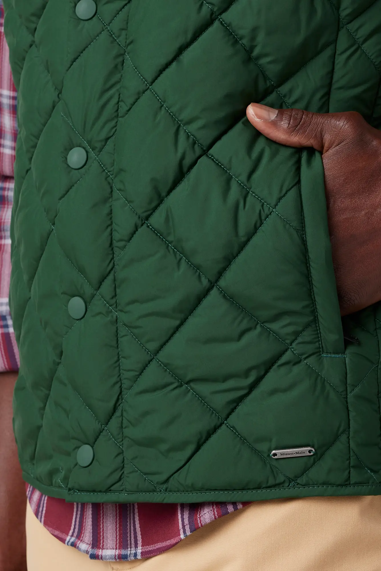 Belmot Vest - Spruce Solid