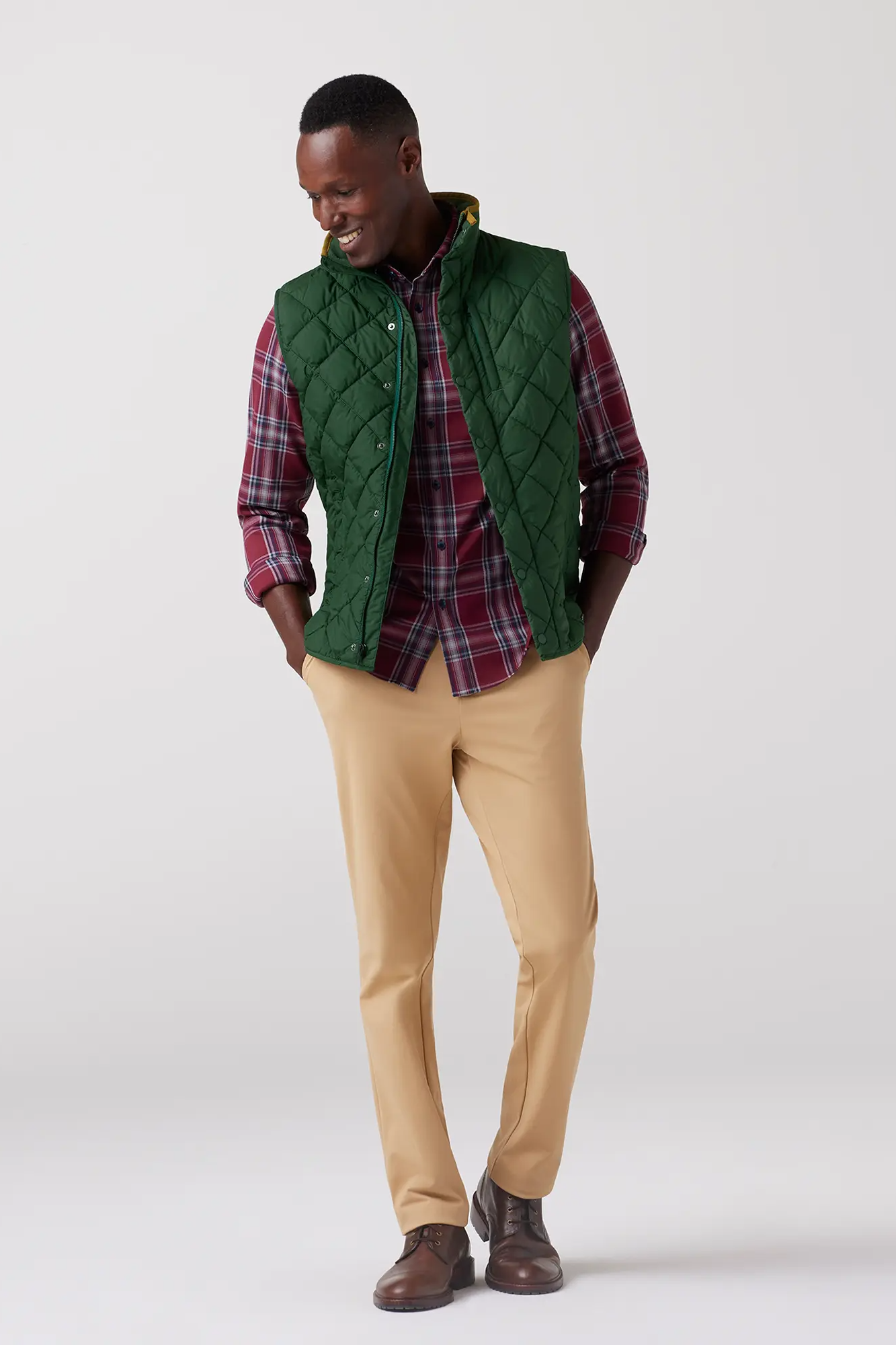 Belmot Vest - Spruce Solid