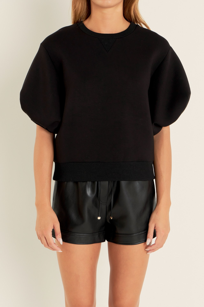 SS Puff Slv Top