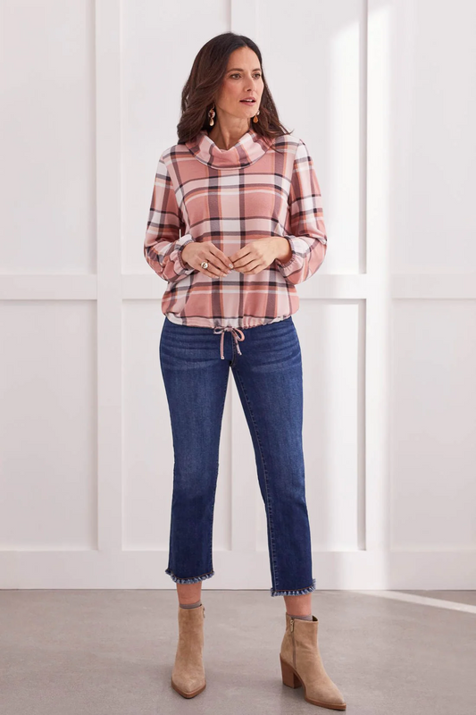 AUDREY PULL-ON STRAIGHT CROP PANT