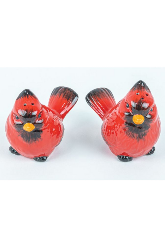 Cardinal Salt and Pepper Shakers