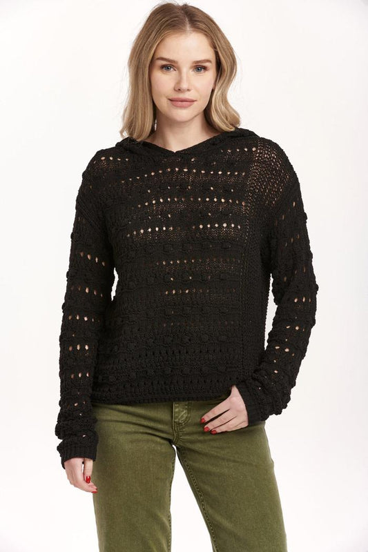 Olsen Pointelle Hoodie