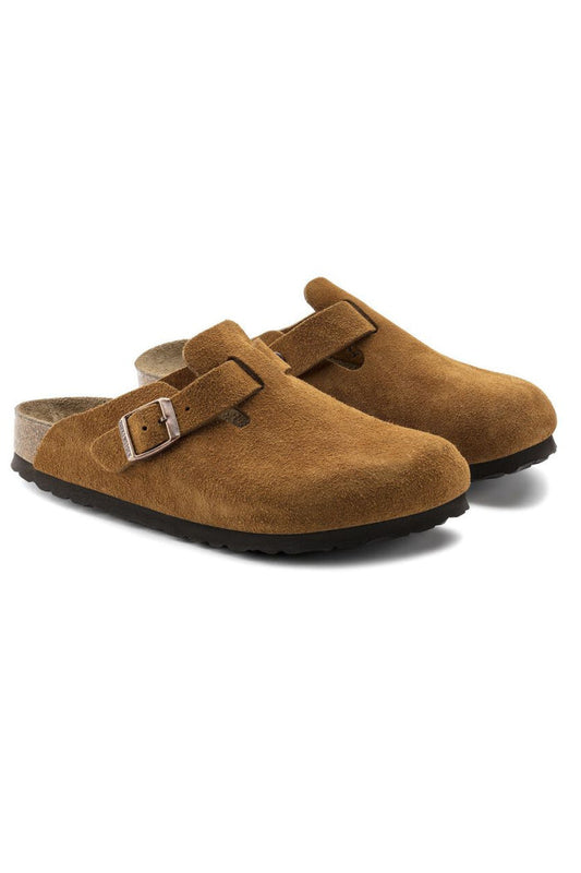 Birkenstock Boston Soft Footbed Suede Narrow/Medium Width