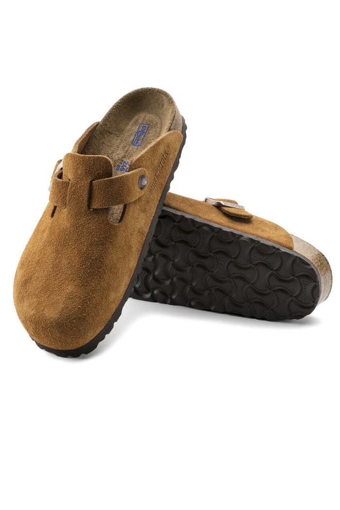 Birkenstock Boston Soft Footbed Suede Narrow/Medium Width