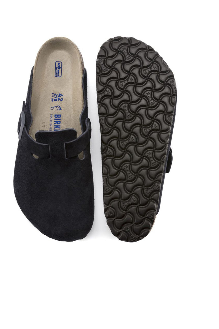 Birkenstock Boston Soft Footbed Suede Narrow/Medium Width