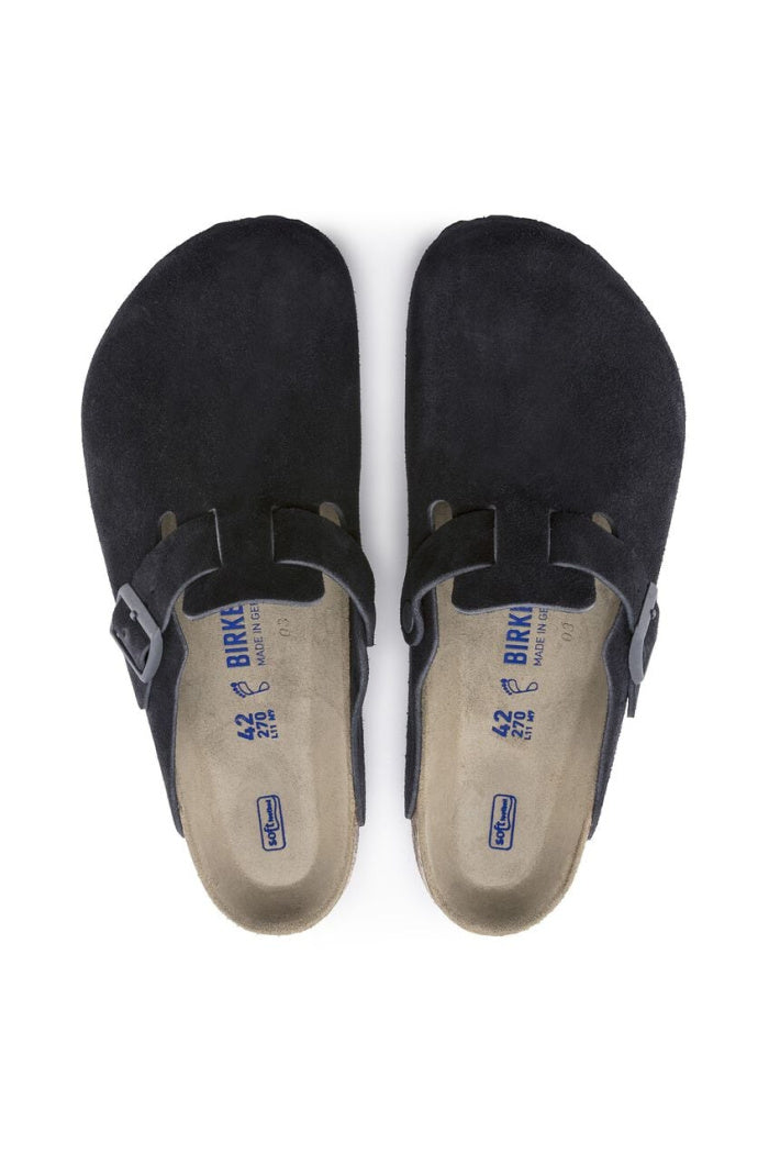 Birkenstock Boston Soft Footbed Suede Narrow/Medium Width