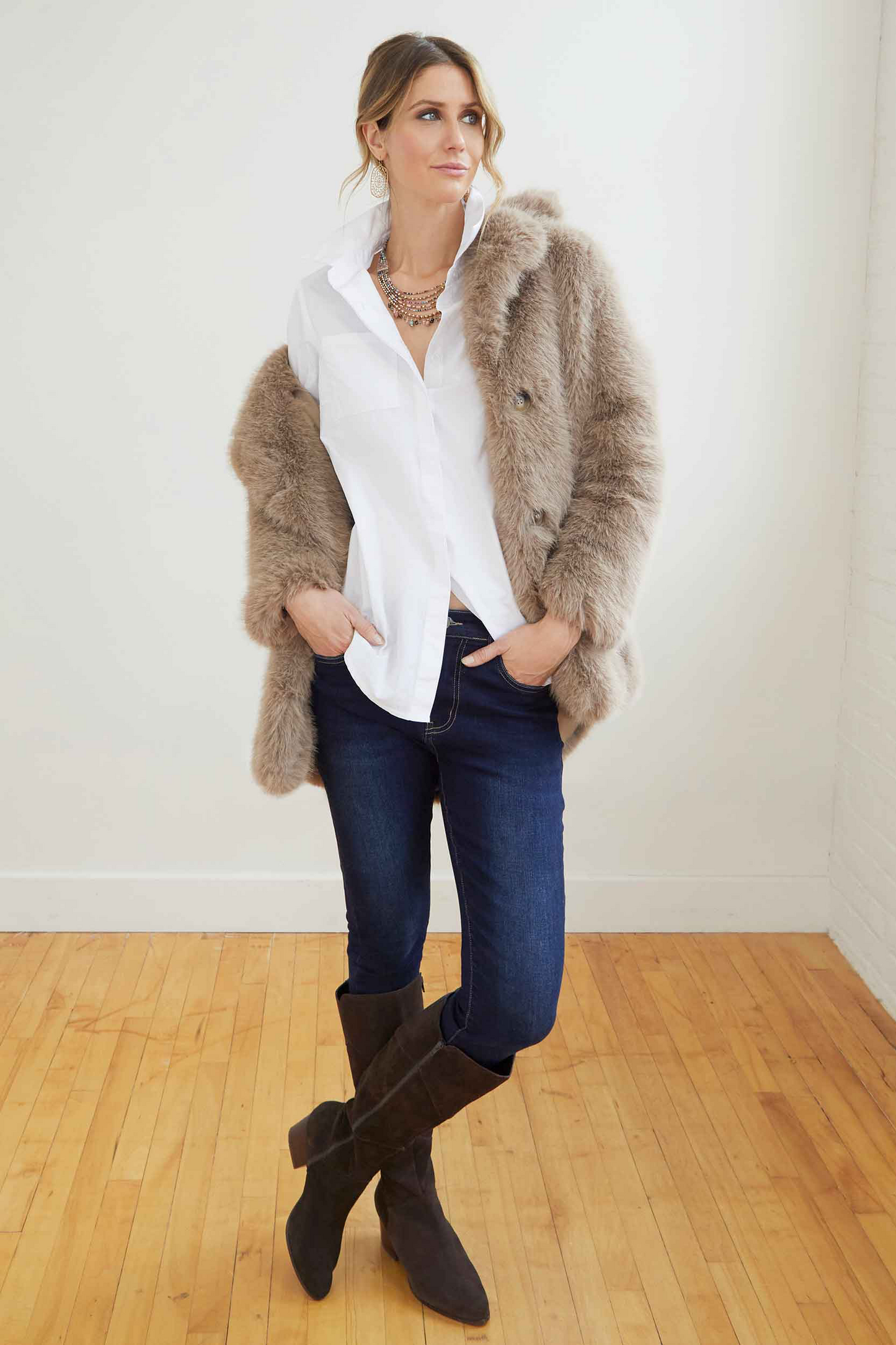 Whitney Faux Fur Coat