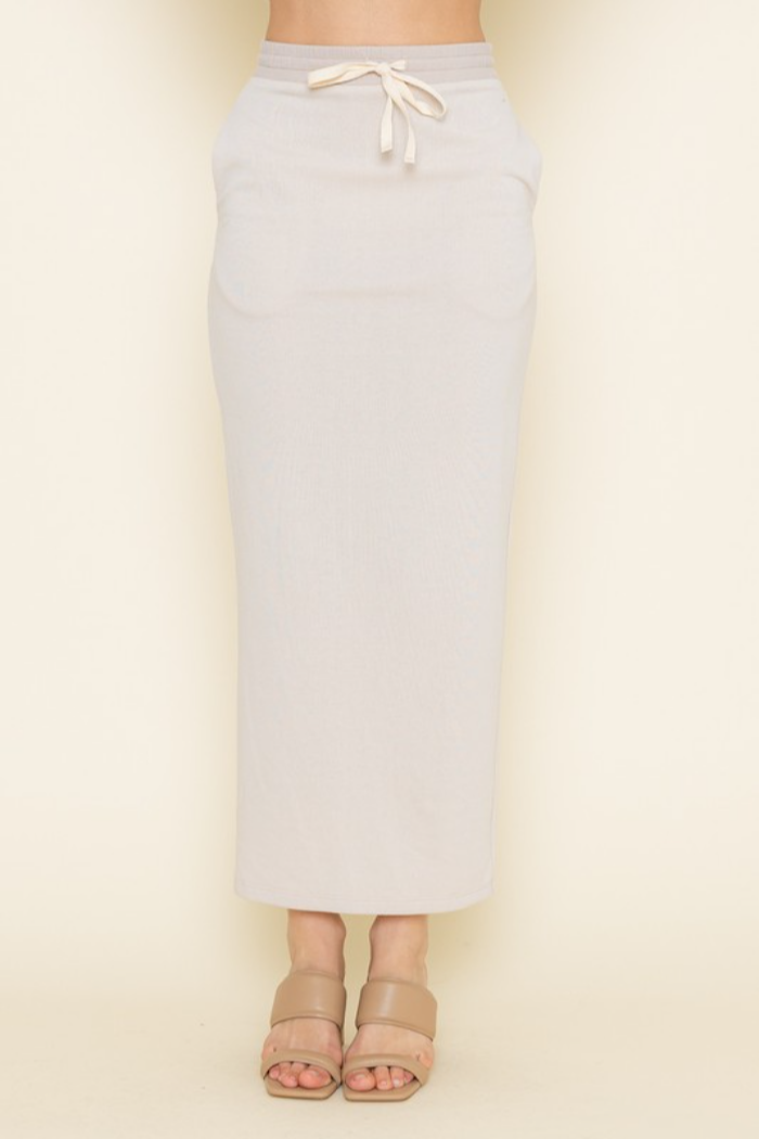 Tie Waist Maxi Skirt