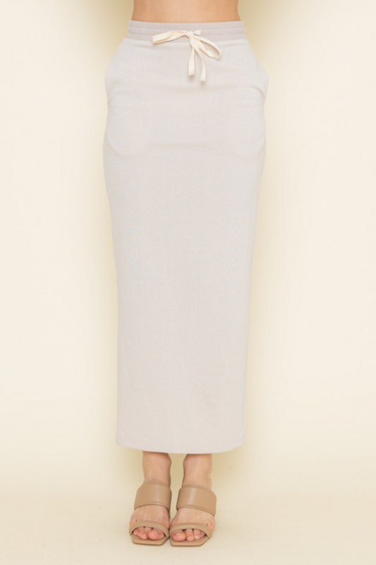 Tie Waist Maxi Skirt