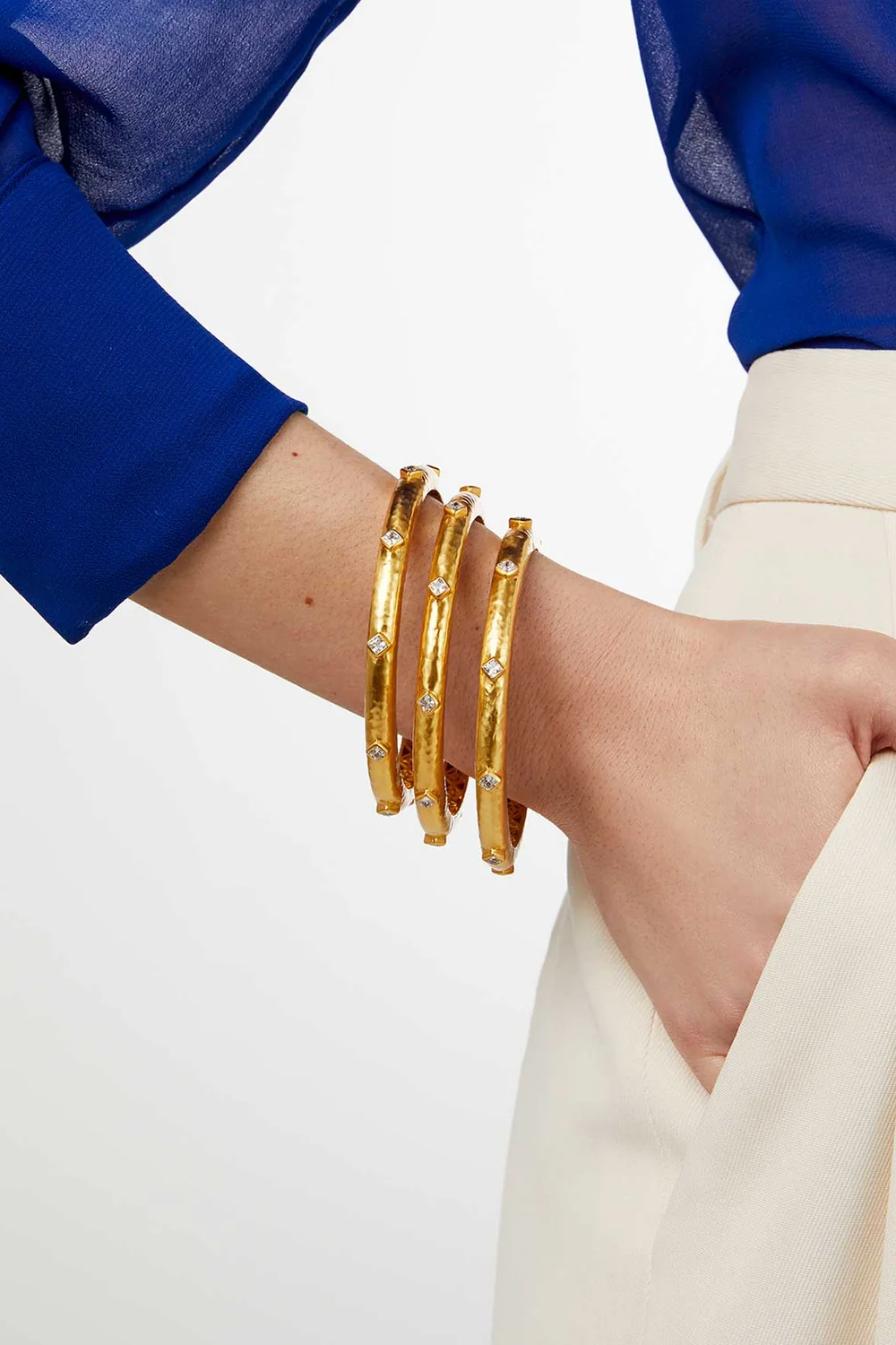 Noel Stone Bangle - Cubic Zirconia