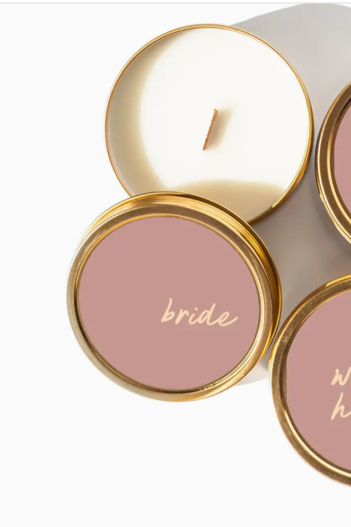 Bride Tin Candle