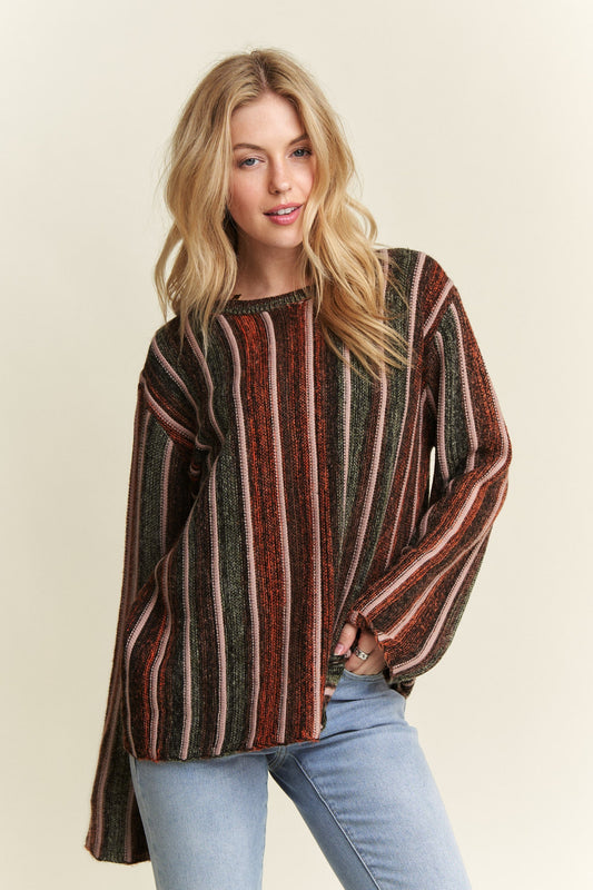 Vertical Stripe Sweater