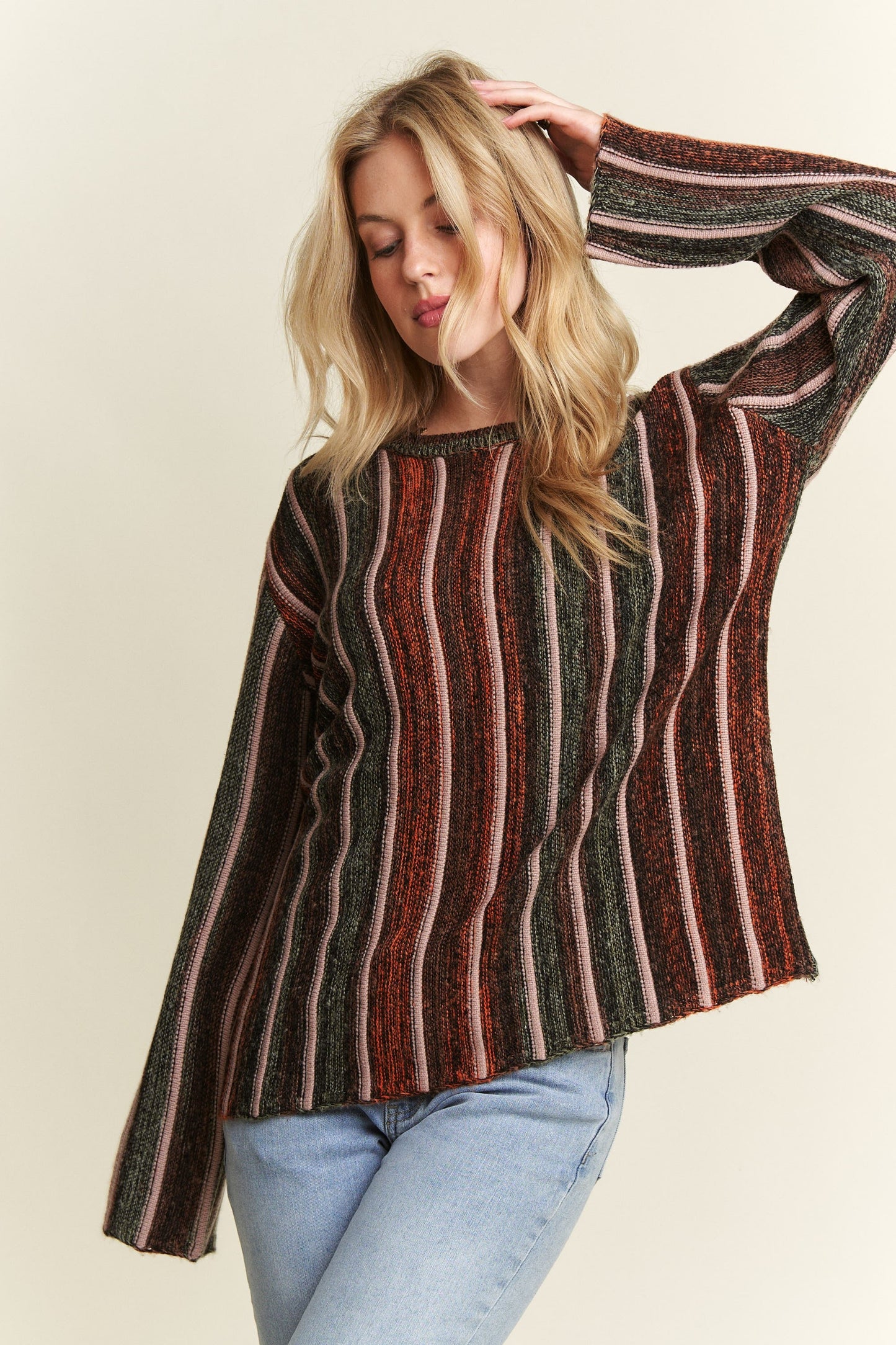 Vertical Stripe Sweater