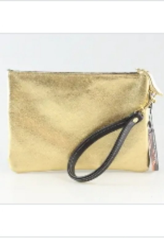 The Metallic Carter Wristlet