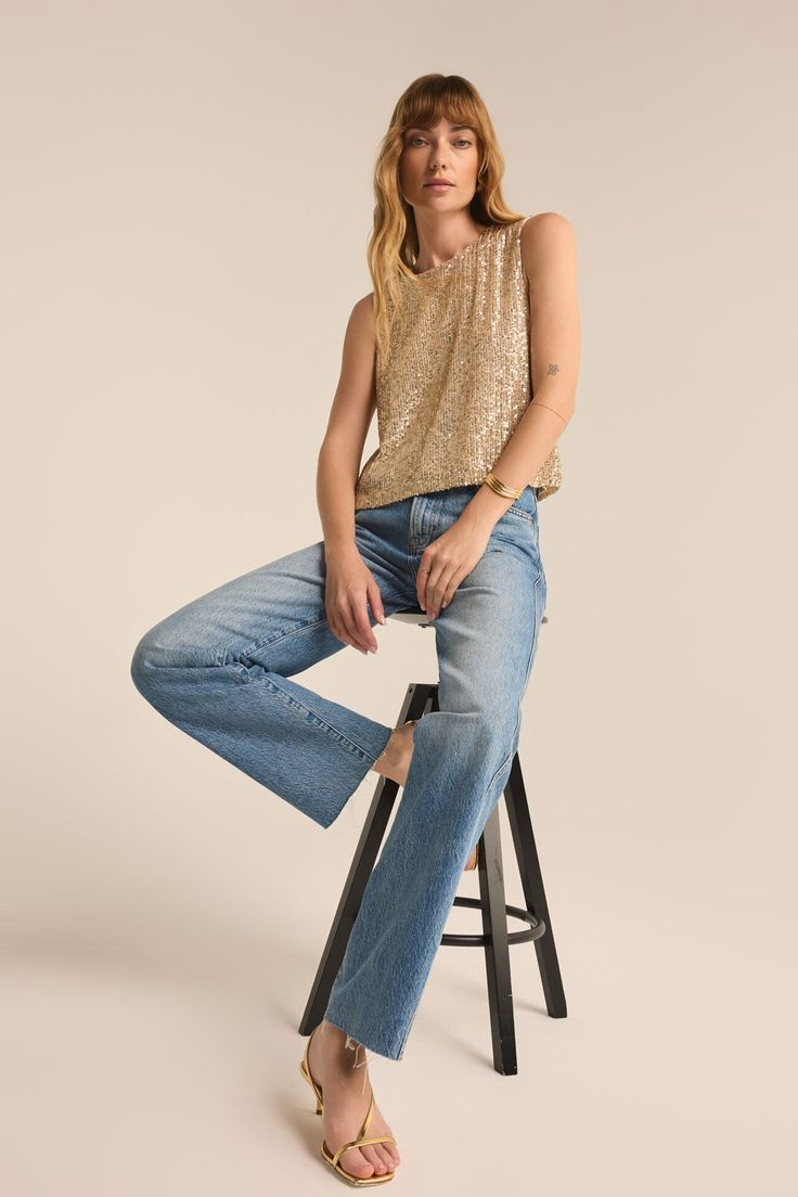 Sloane Sequin Tank