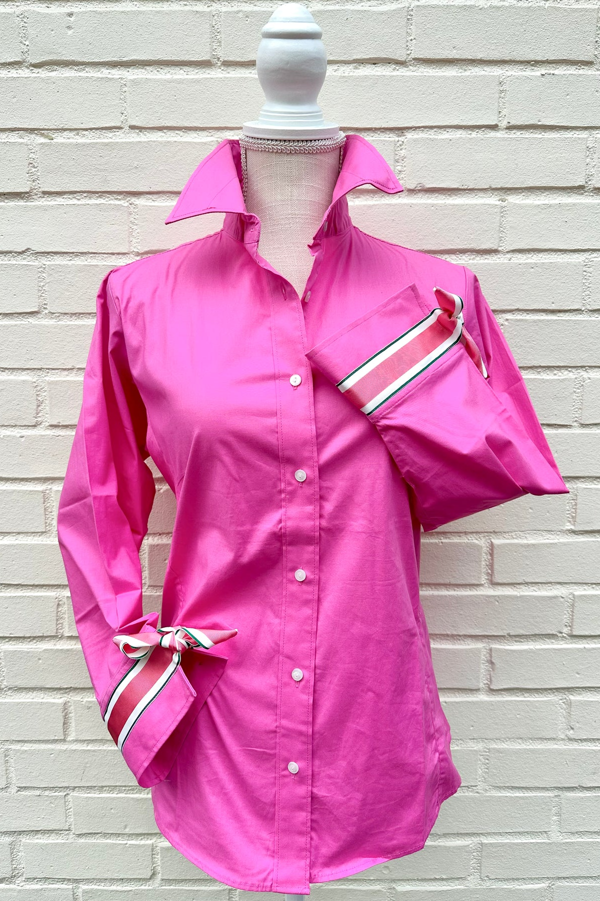 Ann Shirt w/Ribbon Detail