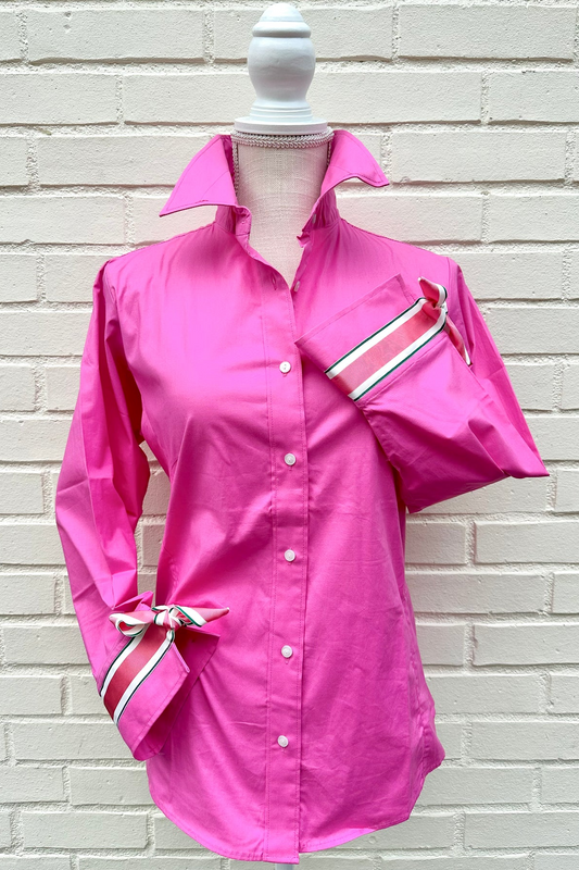 Ann Shirt w/Ribbon Detail