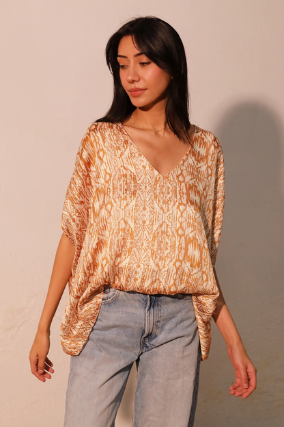 V-Neck Caftan Top